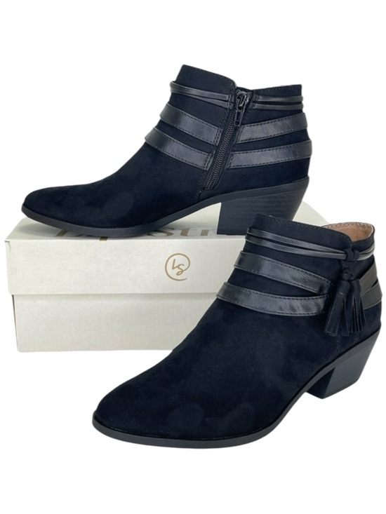 Life Stride Shoes - LifeStride Paloma Black Microsuede Womens Ankle Boots Size 8.5M